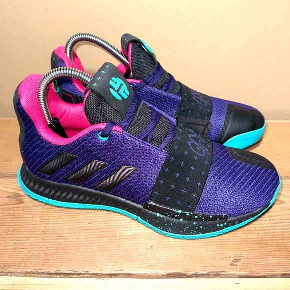 James Harden adidas Harden Vol 3 Drew League College Purple Size 5.5 - Picture 3 of 9